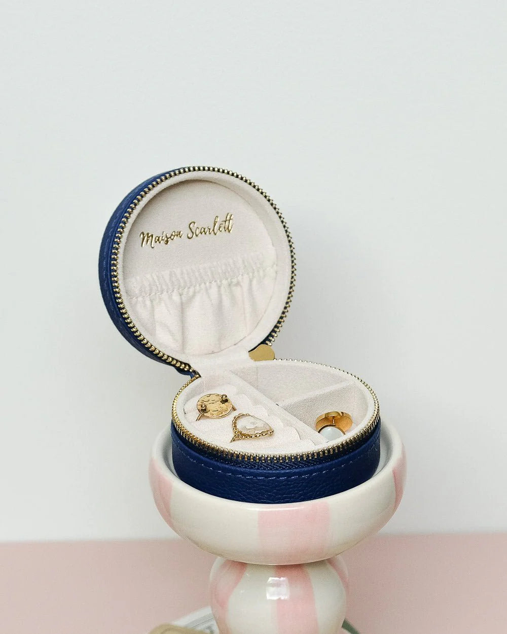 Leather Round Ring Box