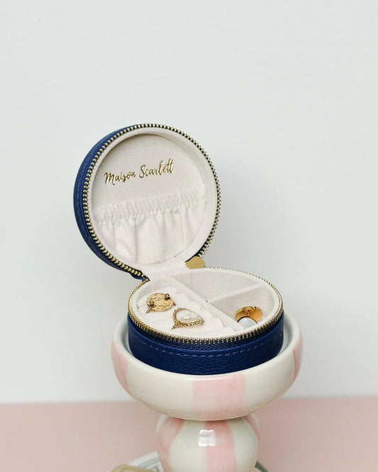 Leather Round Ring Box