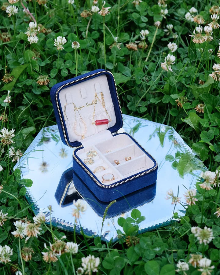 Mini Velvet Jewellery Box