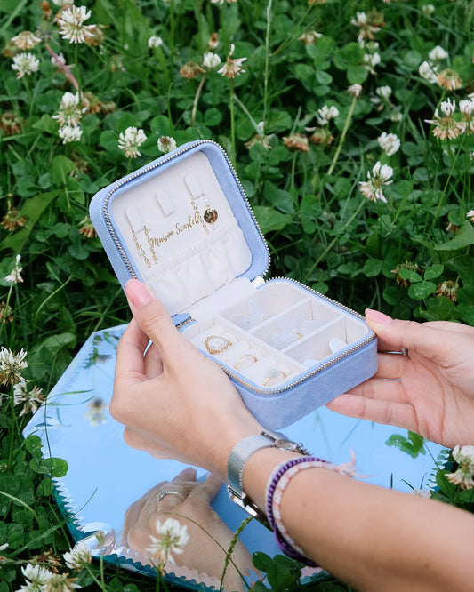 Mini Velvet Jewellery Box