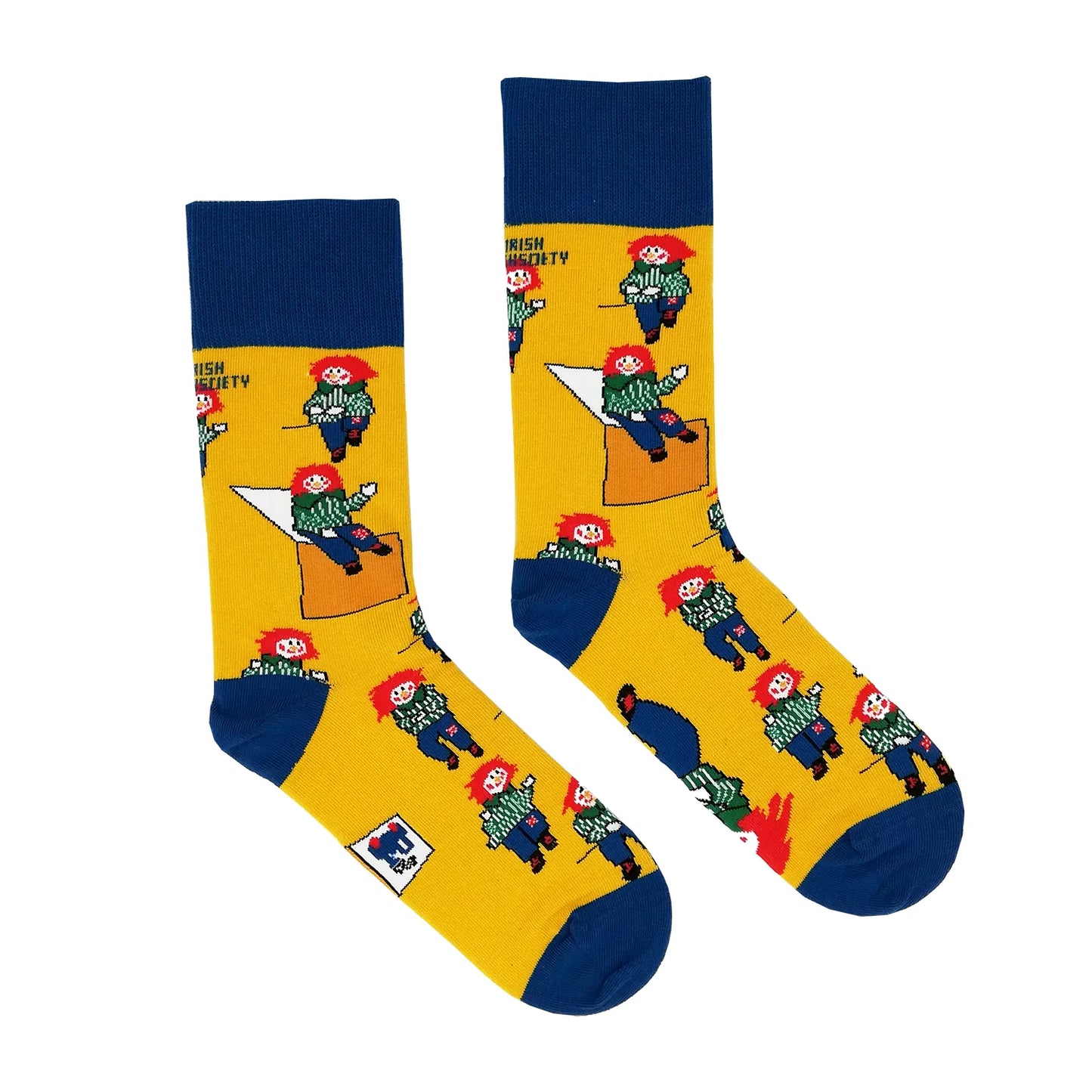 Irish Socksciety - Bosco Yellow UK 3 - 7