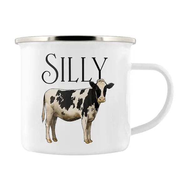 Silly Cow - Enamel Mug
