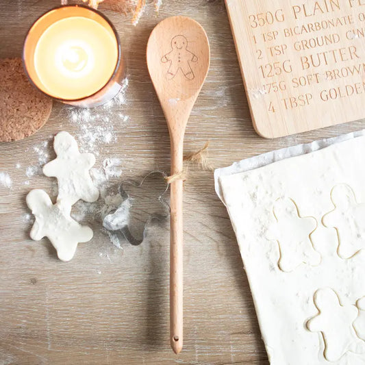 Gingerbread Wooden Spoon + Cookie Cutter