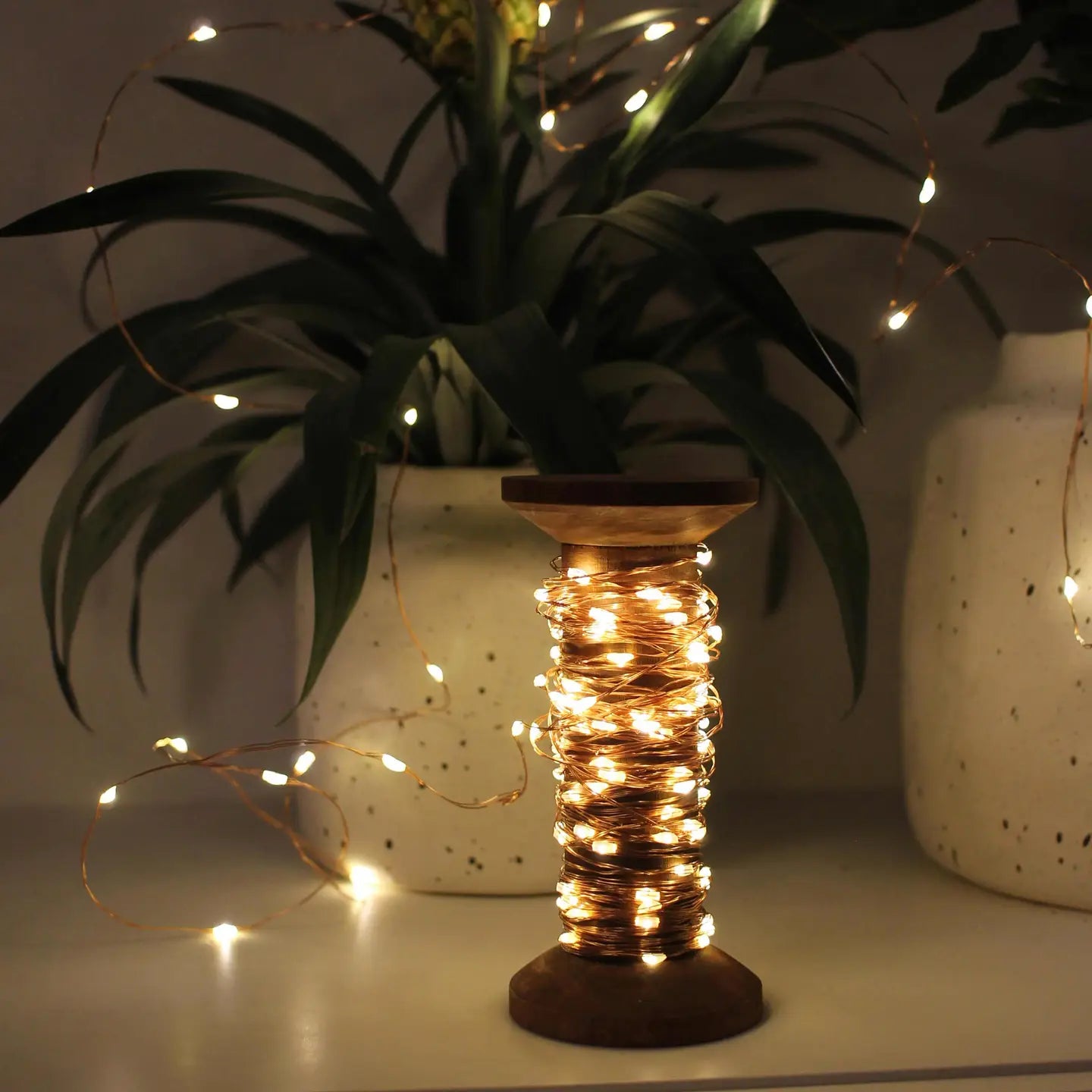 Yarn Spool Led Fairly Lights 15m