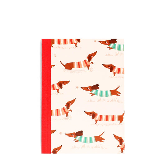 A6 Notebook - sausage dog