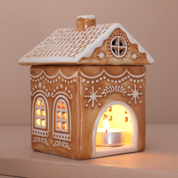 Gingerbread House Wax Melt Burner