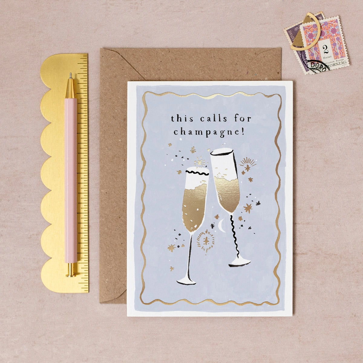 This Calls For Champagne Birthday Card