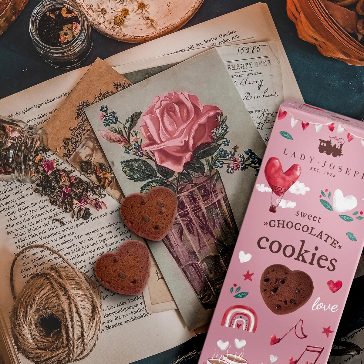 Chocolate Heart Cookies