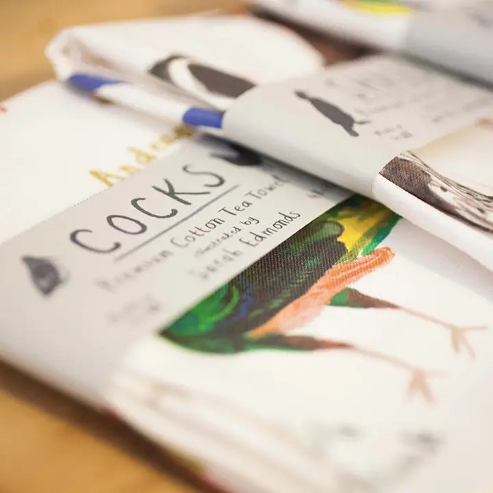 Cocks Cotton Tea Towel