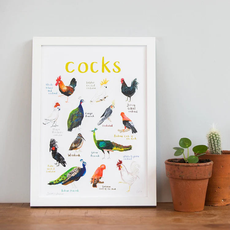 Cocks Art A4 Prints