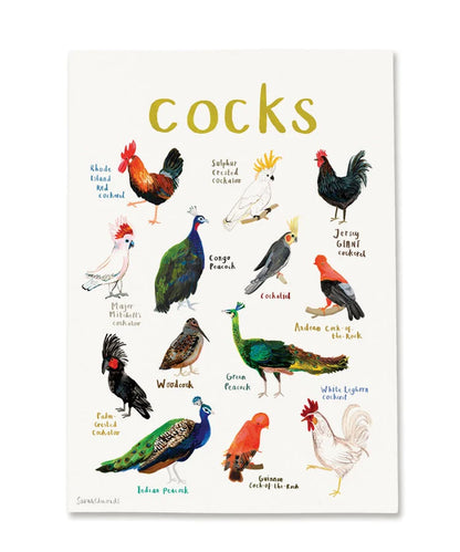 Cocks Art A4 Prints