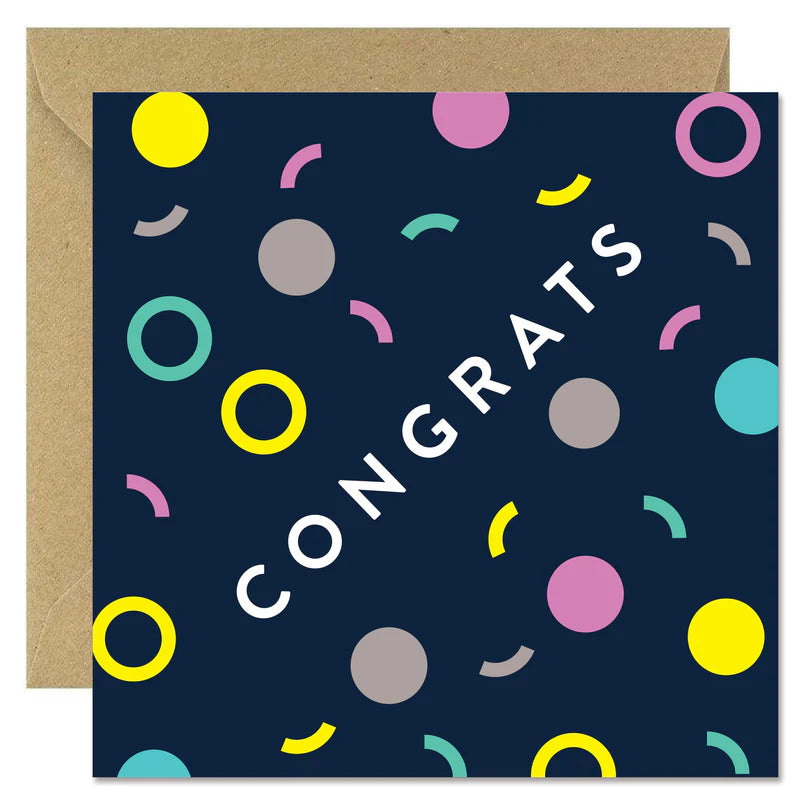 Congrats Confetti - Bold Bunny Card