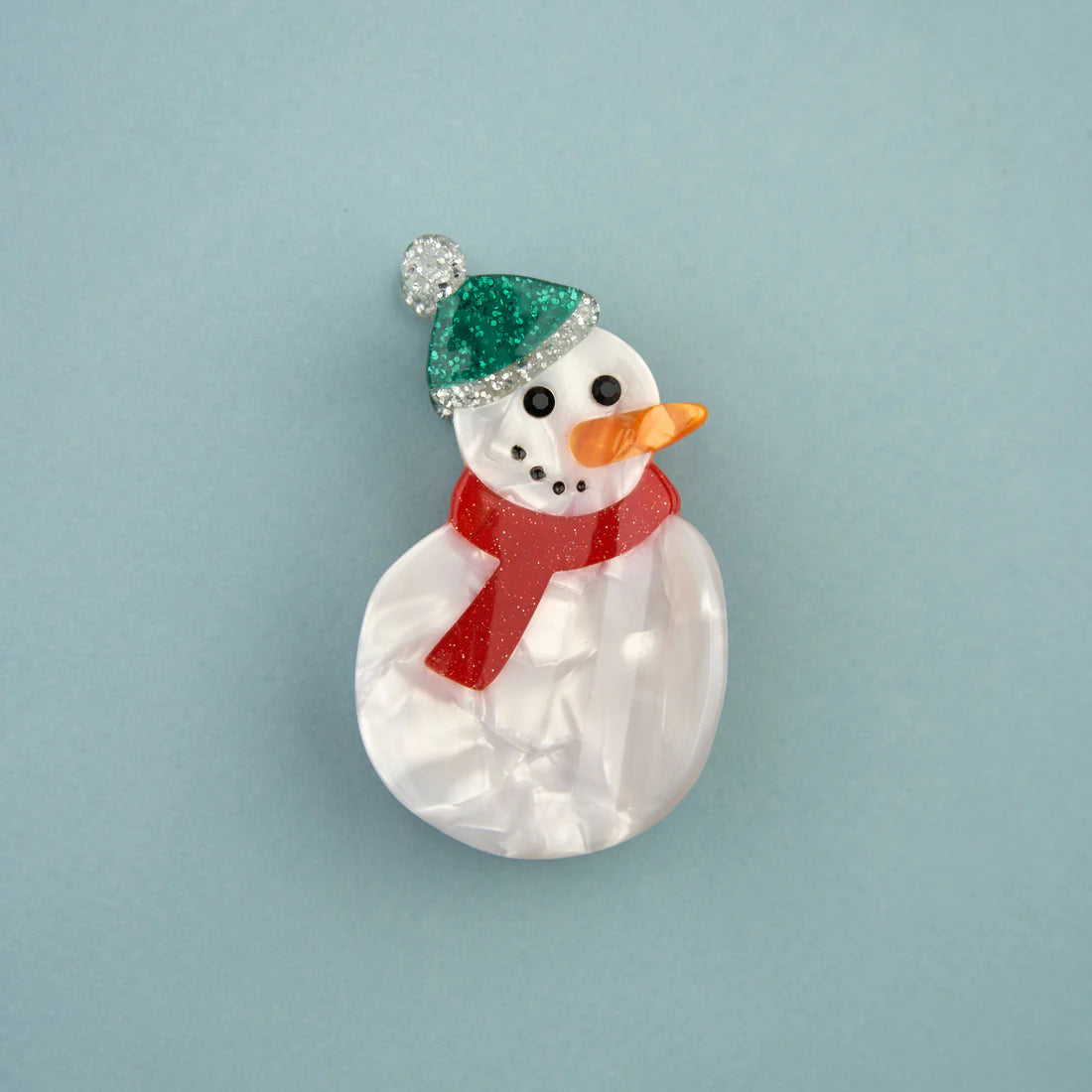 Snowman Hair Clip