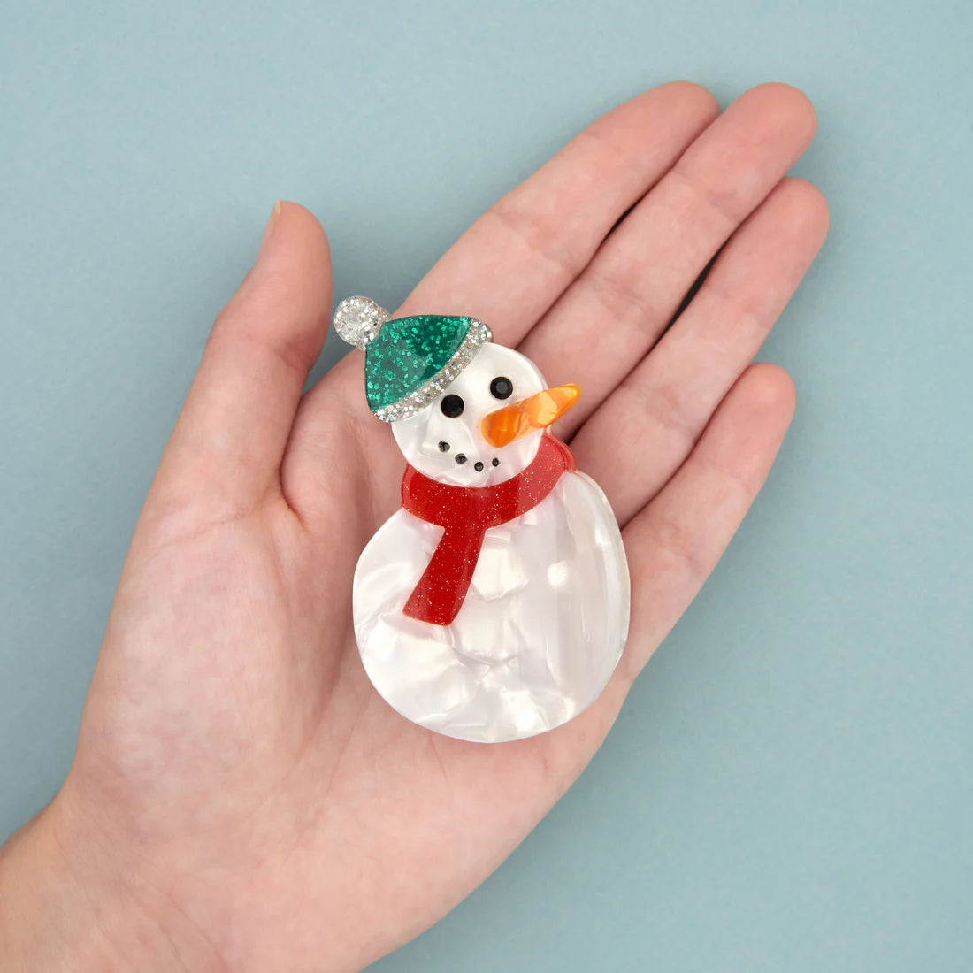 Snowman Hair Clip