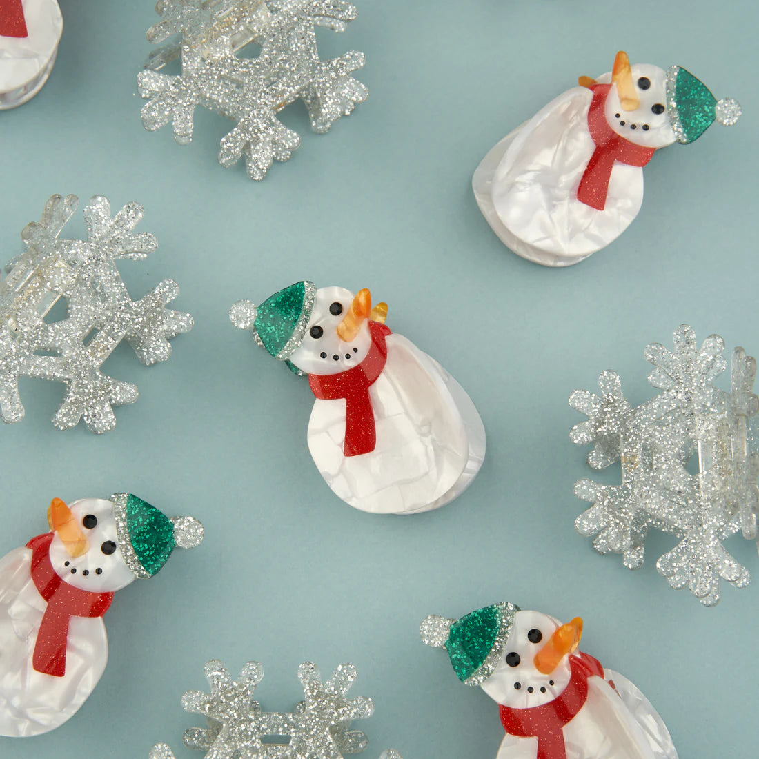 Snowman Hair Clip