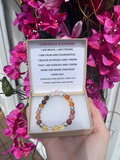 Confidence & Courage Crystal Bracelet