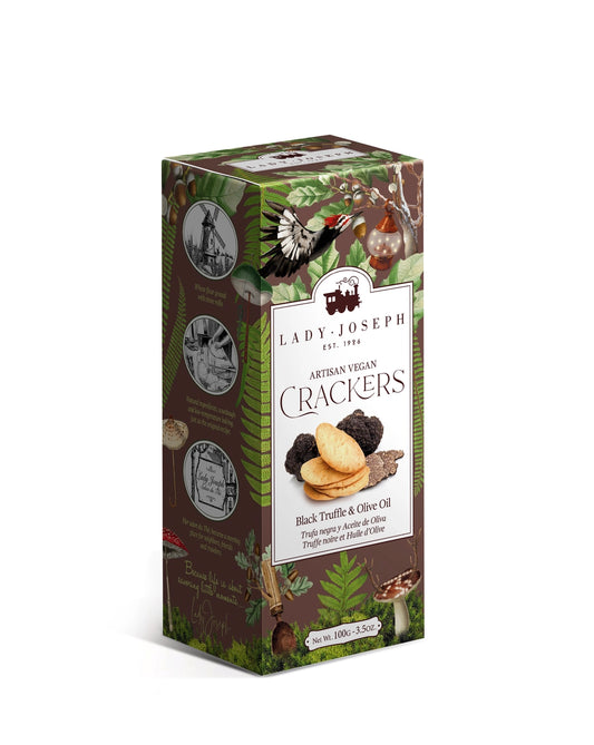 Black Truffle & Olive Oil Crackers