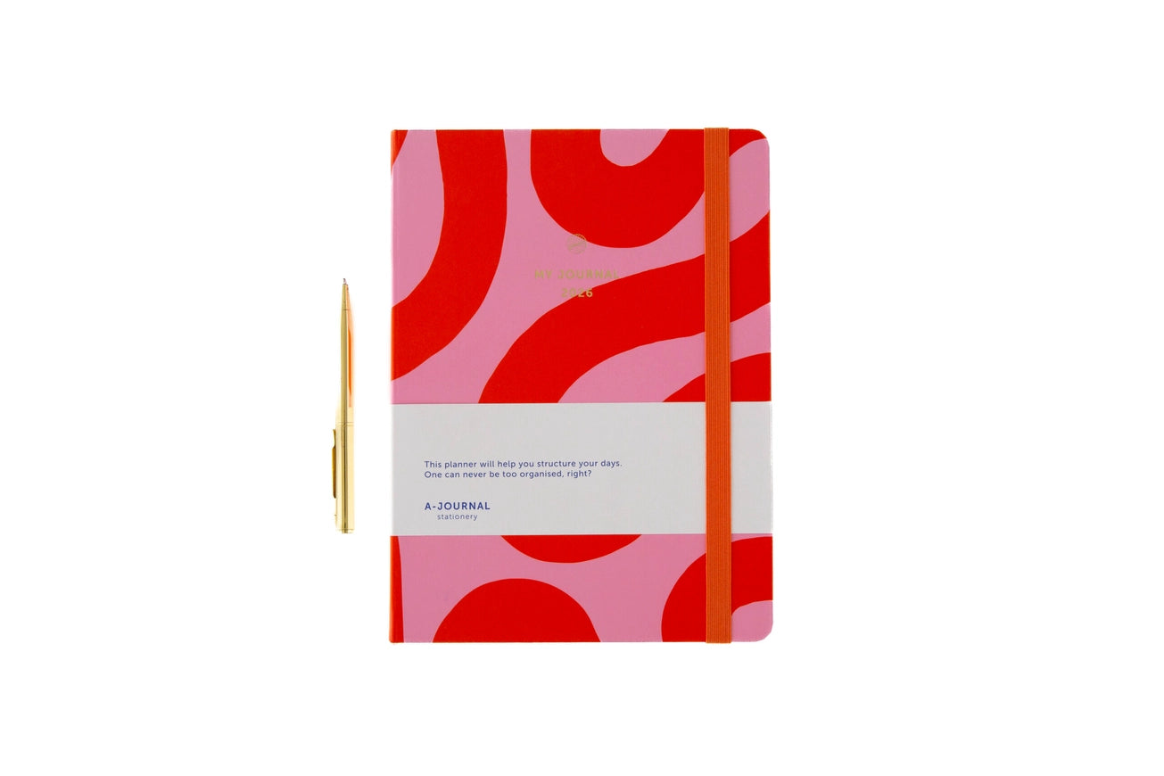 2026 Diary Flow Pink
