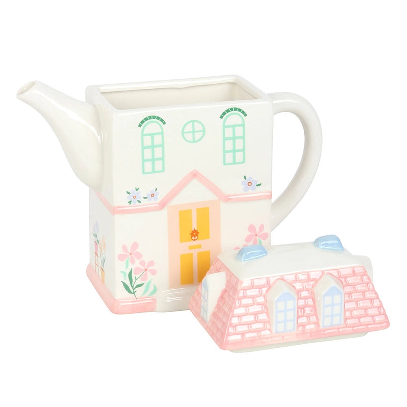 Pastel House Teapot