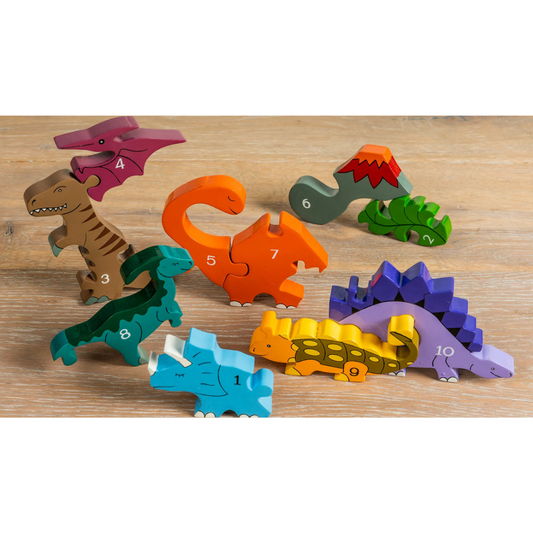 Dino Numbers Row Jigsaw Puzzle