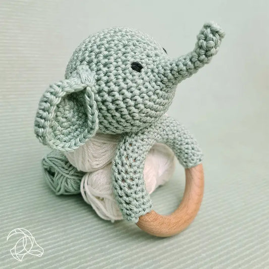 Diy Crochet Kit - Elephant Rattle