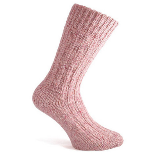 Donegal Wool Socks Pink UK 4 - 7