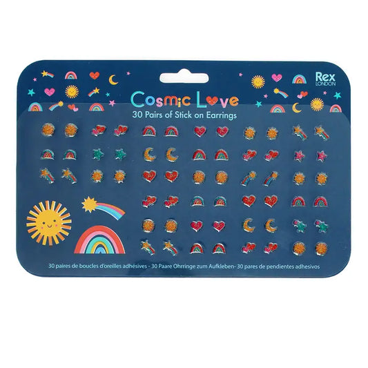 Stick On Earrings (30 Pairs) - Cosmic Love