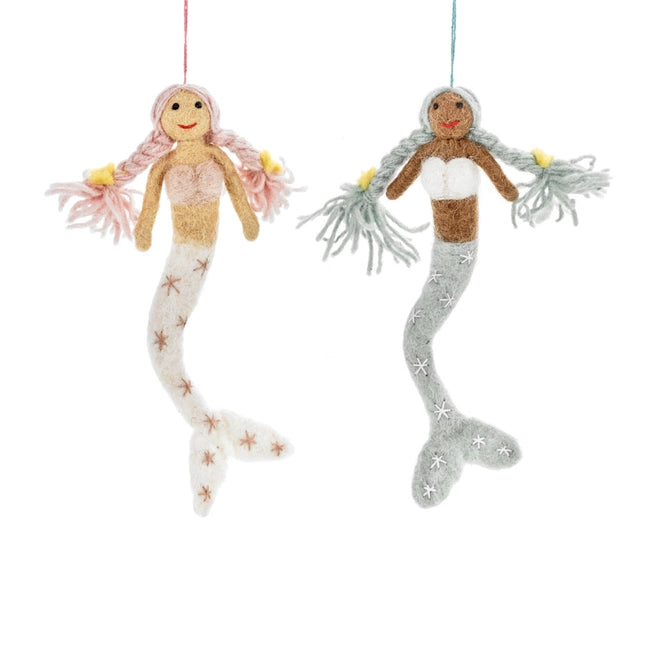 Christmas Decoration Felt Mermaid