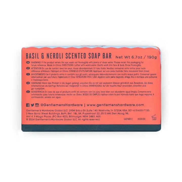 Adventurers Soap - Basil & Neroli