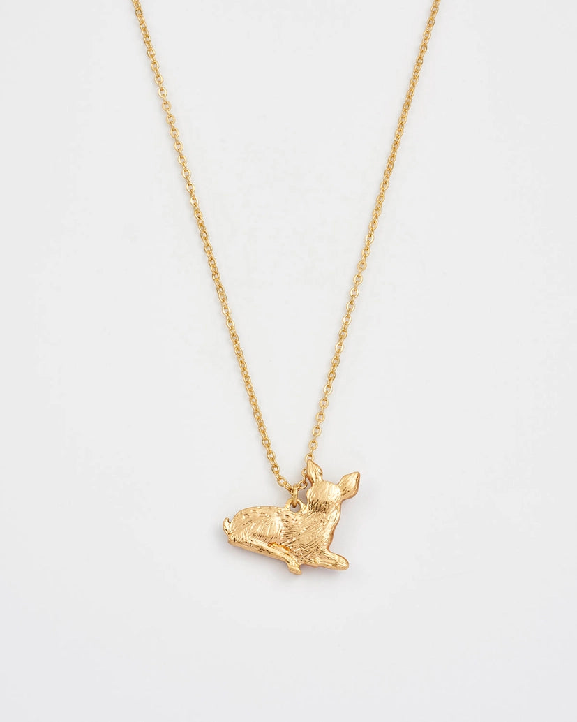 Gold Fawn Necklace