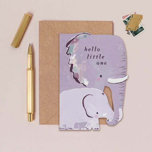 Elephant New Baby Card