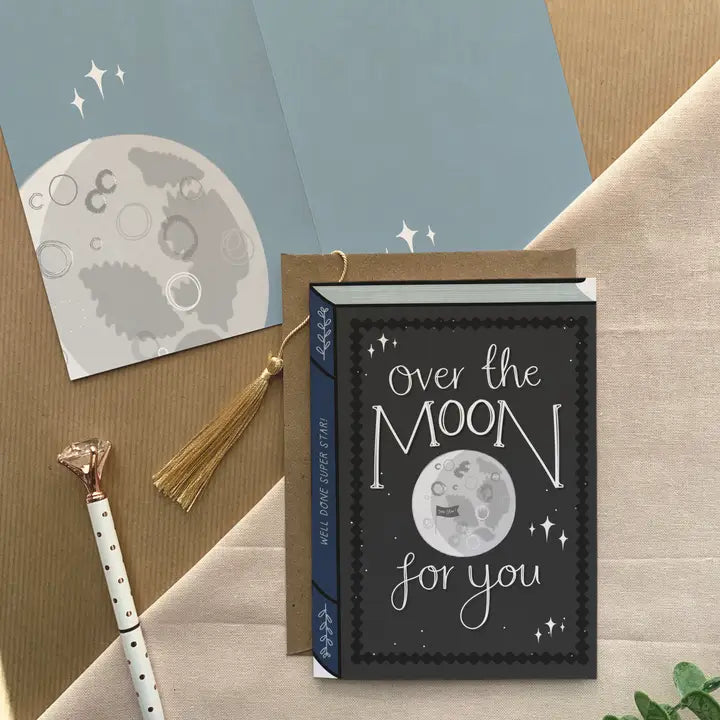 Over The Moon - Two For Joy Illustration Card