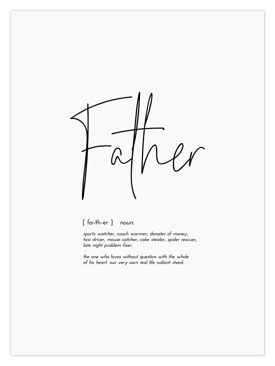 Father A4 Print