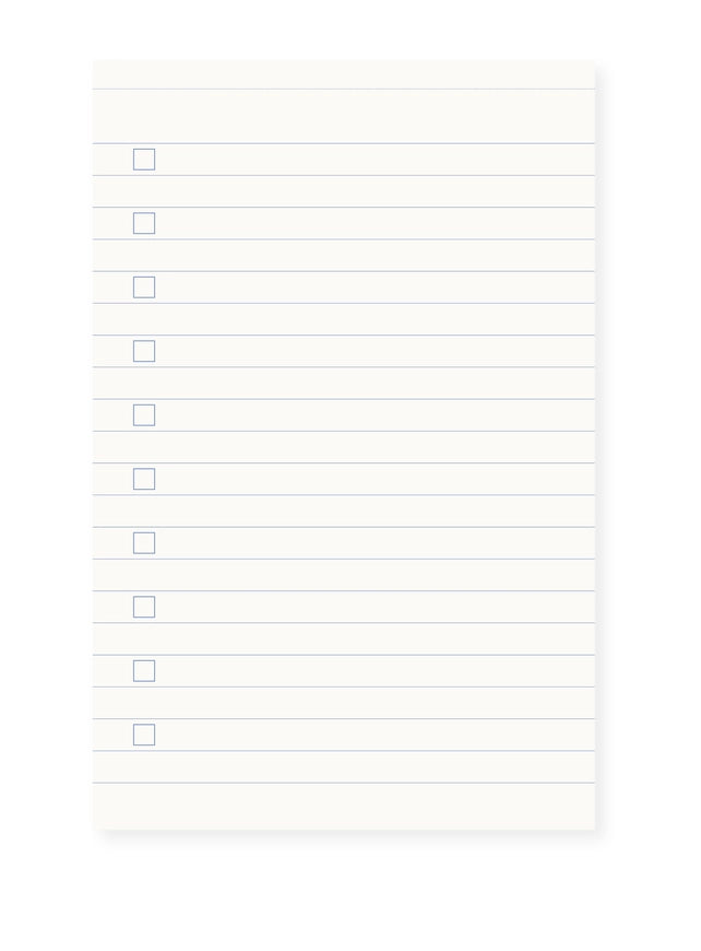 Everyday Lists Notepad Sun Beige