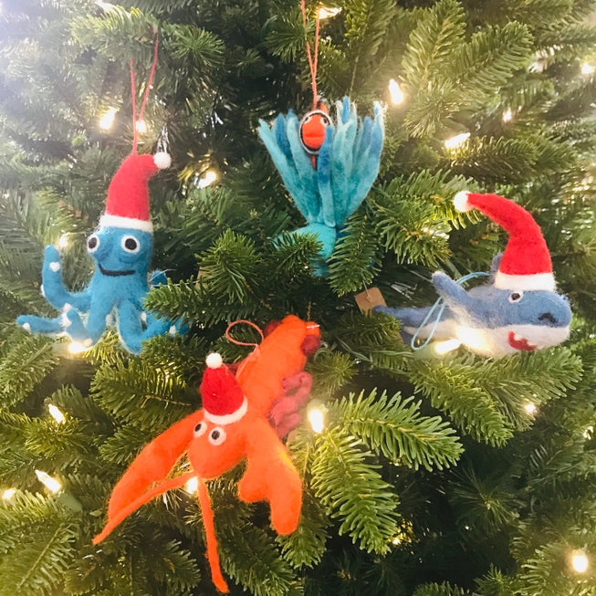 Christmas Decoration Felt Shark