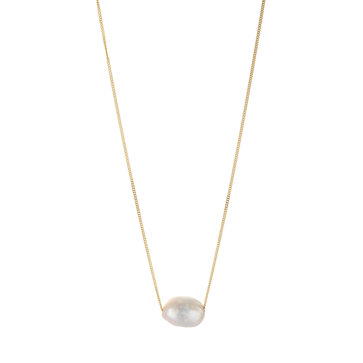 Floating Pearl Gold Chain