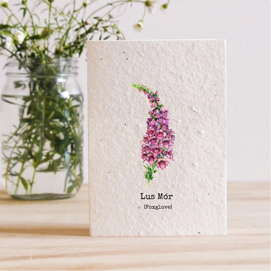 Lus Mór/Foxglove - Plantable Seed Card