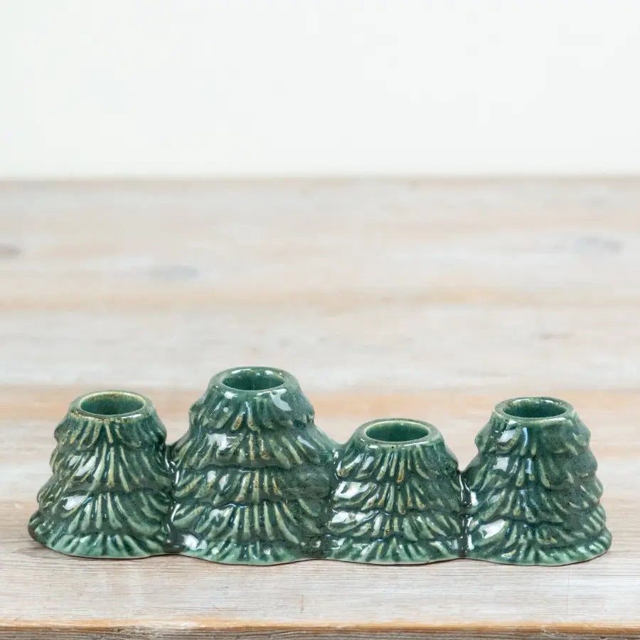 Green Tree Candle Holder