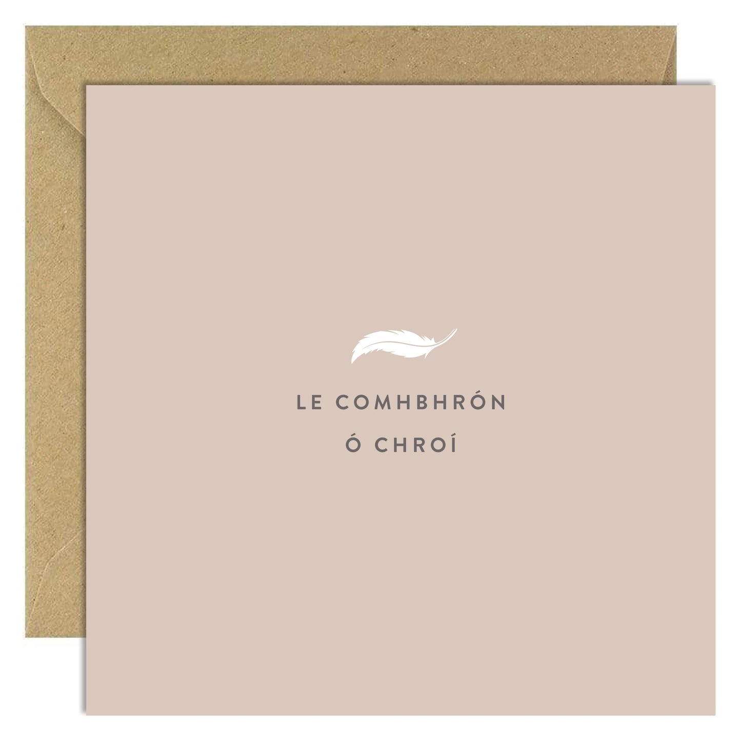 Le Comhbhrón ó Chroí - Bold Bunny Card