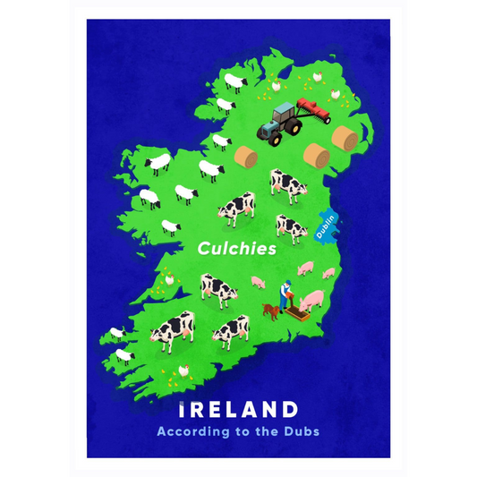 Ireland According To The Dubs - Ray Hurley A4 Print