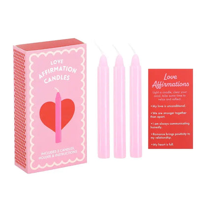 Love Affirmation Candles in A Box (Set of 3)