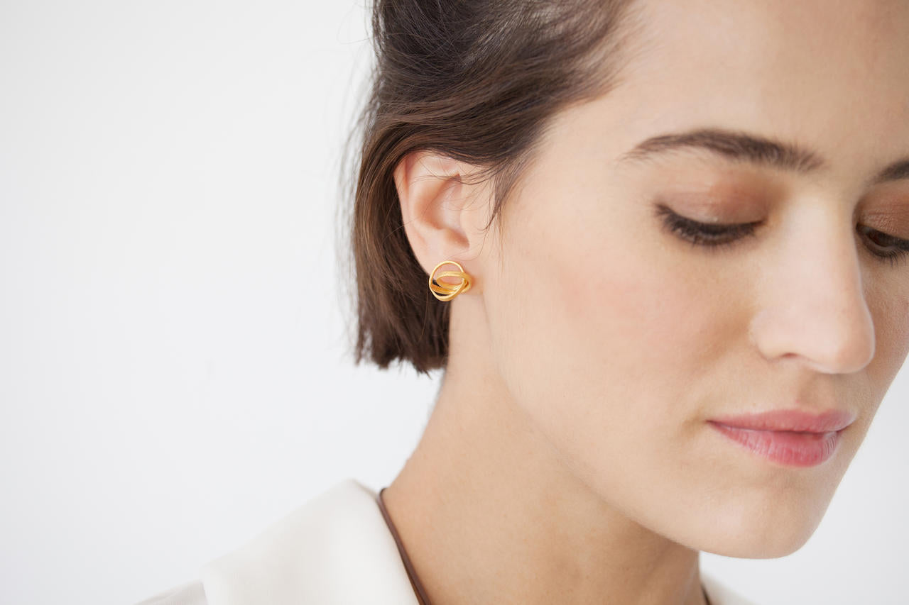 Emoblic Golden Earrings