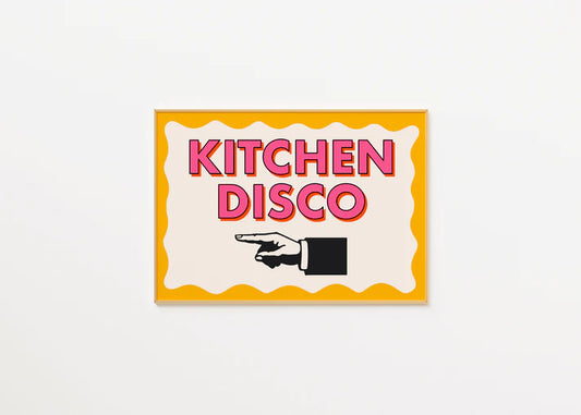 Küche Disco A4 Druck