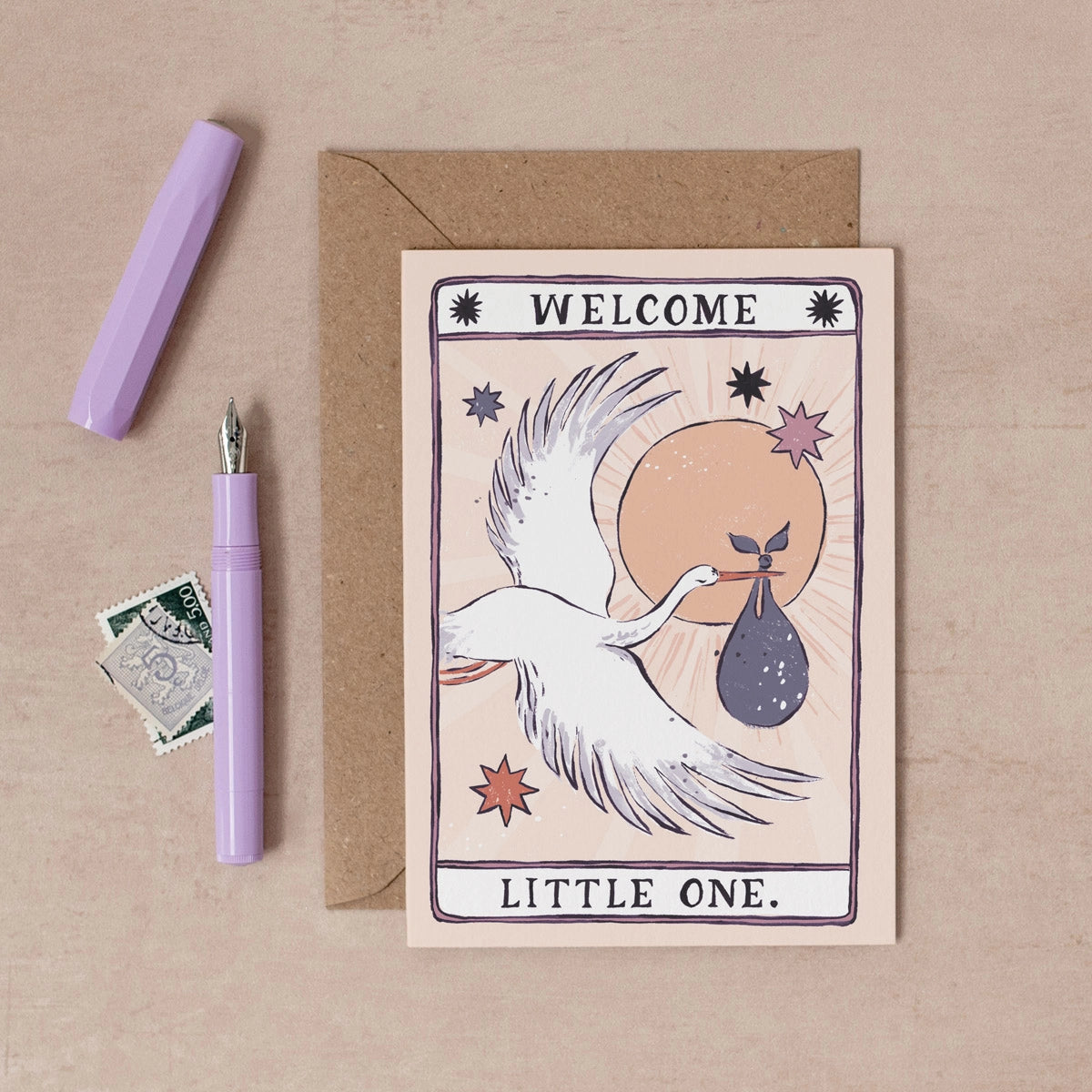 Stork New Baby Card