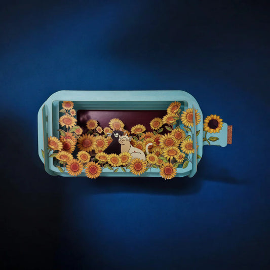 Cats & Sunflowers - Pop Up Card