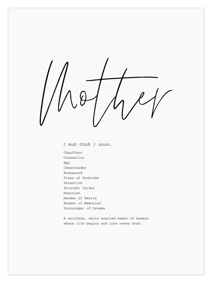 Mother A4 Print