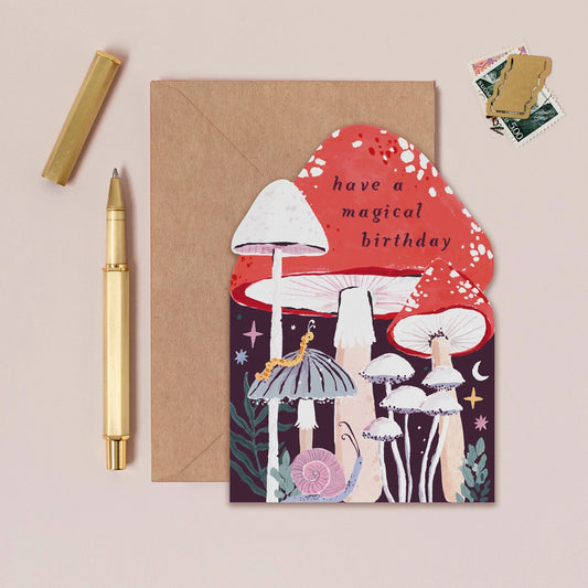 Mushroom Birthday Card