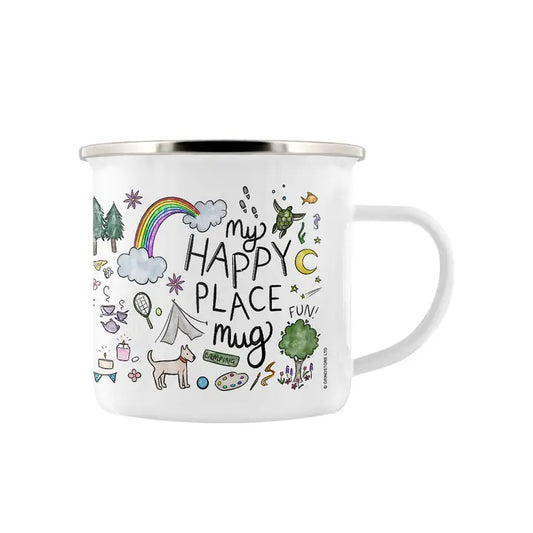 My Happy Place - Enamel Mug