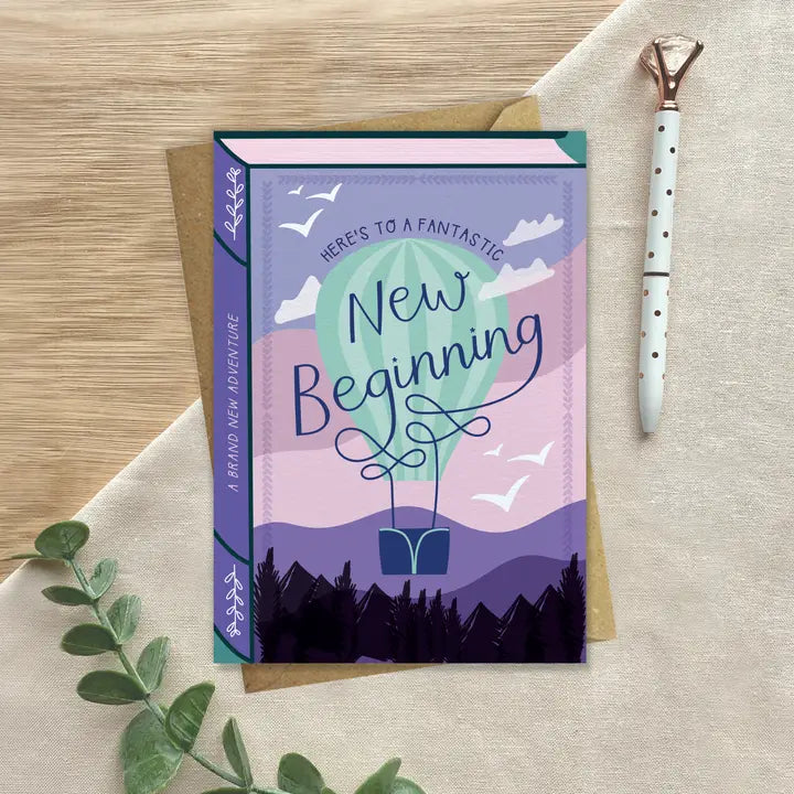 Fantastic New Beginning - Two For Joy Illustration Card
