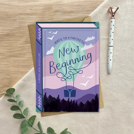 Fantastic New Beginning - Two For Joy Illustration Card